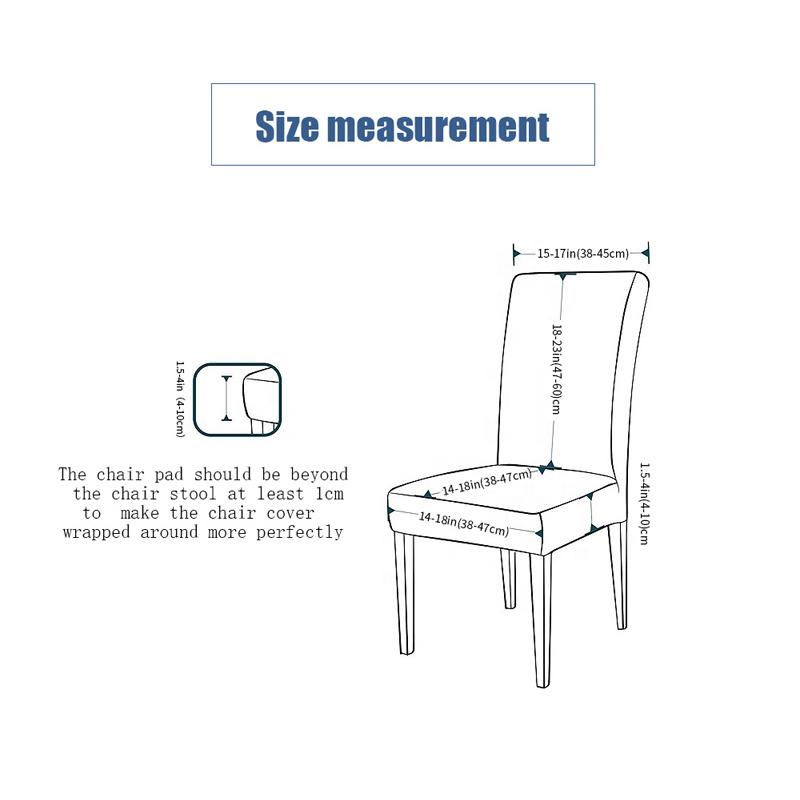 Жаккардовые плотные водонепроницаемые чехлы на сиденья для стульев в столовой, чехлы для сидений обеденных стульев, чехлы для кухонных стульев, накидки