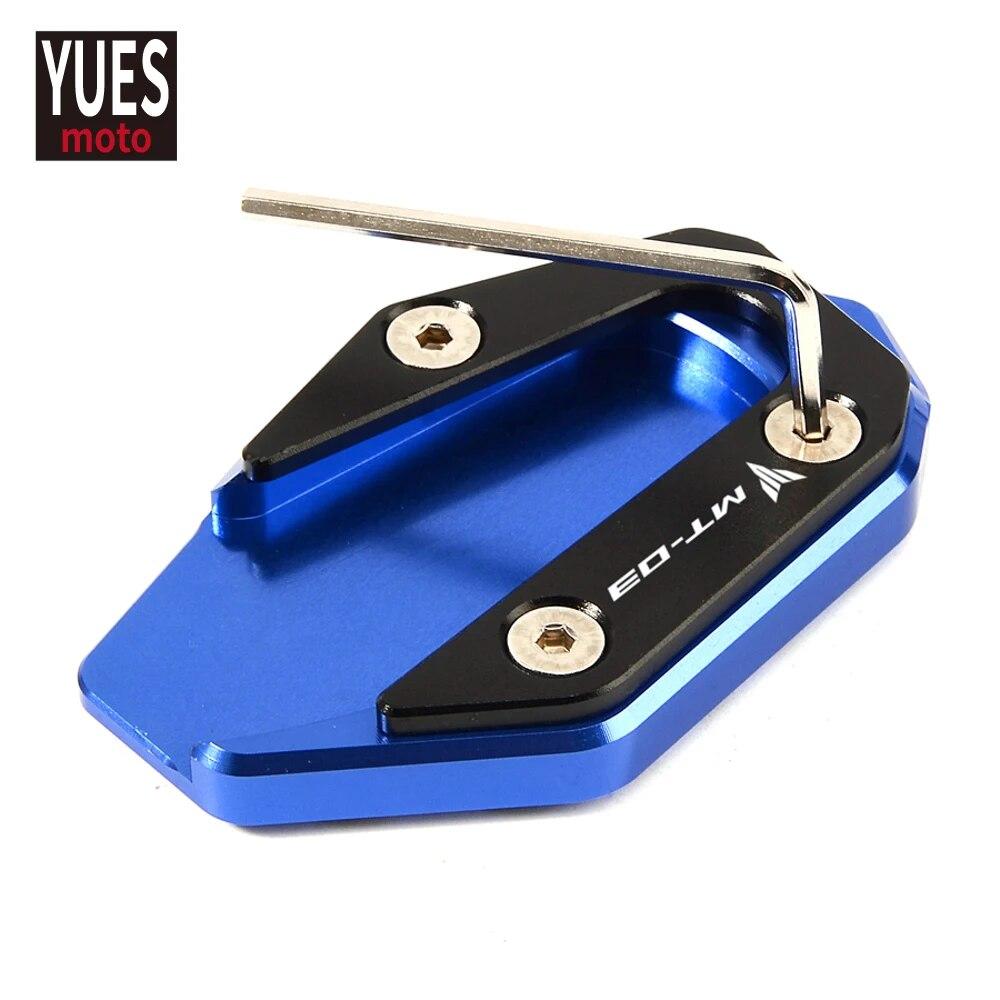 Аксессуары для мотоциклов, подставка, боковые подставки, увеличитель для Yamaha MT03 MT 03 2016 2017 2018, удлинительная пластина подставки