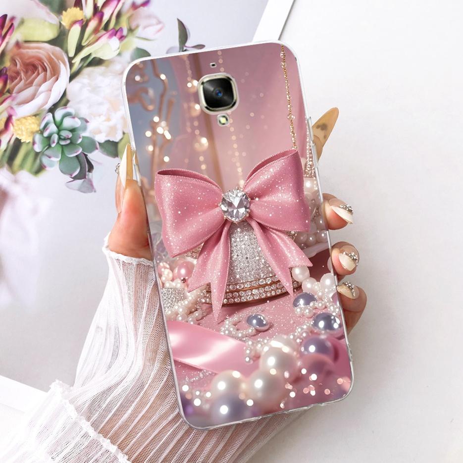 For Oneplus 3 Case A3000 Luxury Butterfly Tree Painted Cover 5.5'' Soft Silicone Phone Case For One plus 3 1+3 Oneplus3 4G Shell