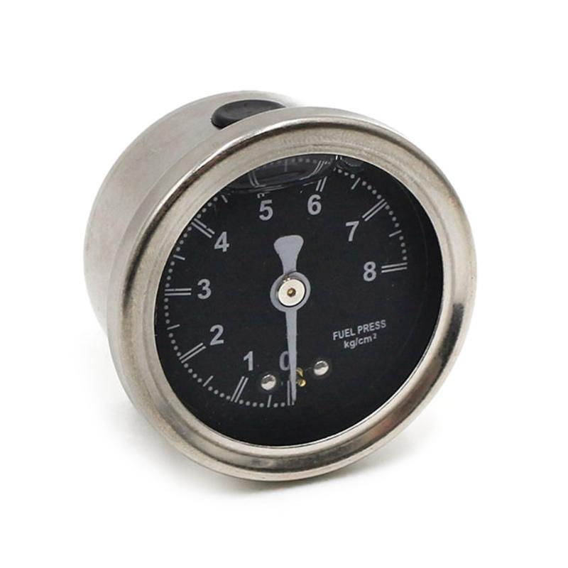 Универсальные 12 В гоночные манометры, манометры 0-8 бар, измеритель давления масла, указатели, стильные датчики масляного пресса для автомобиля