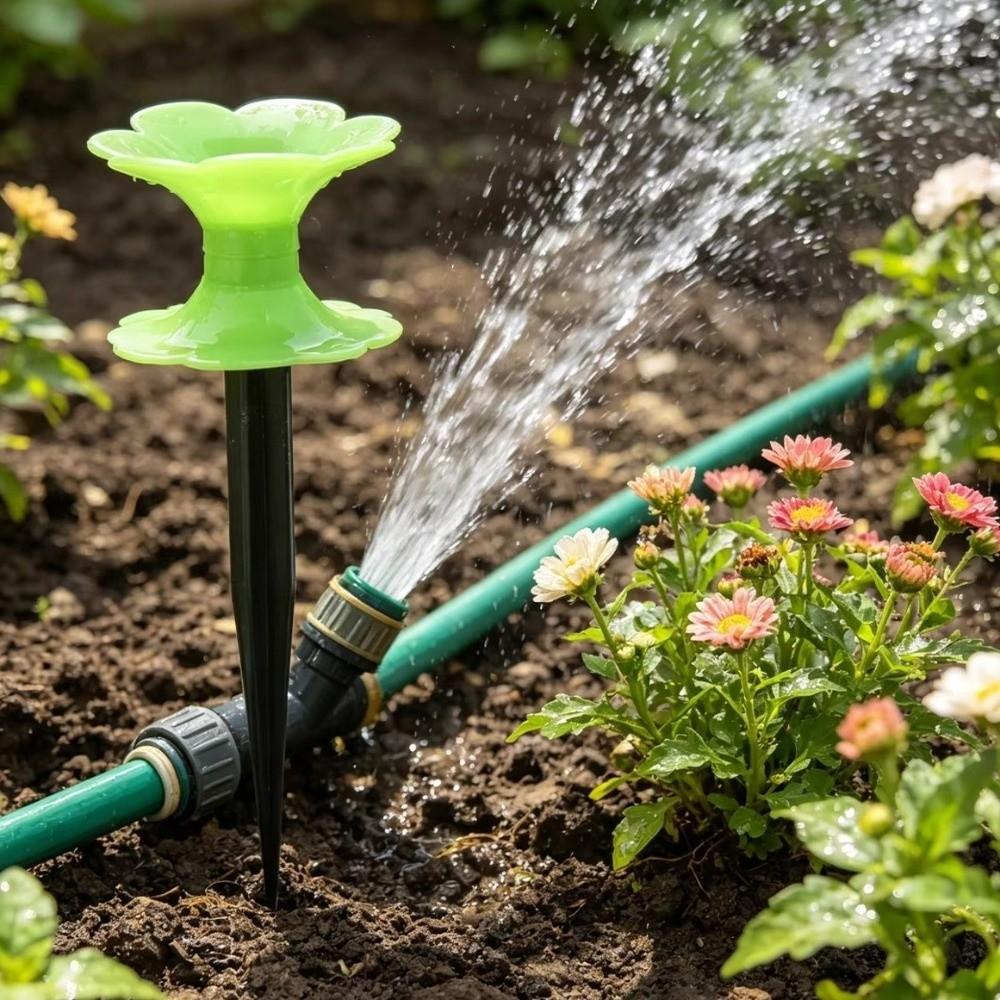 Directional Protection Garden Hose Guide Flower Shaped Hose Holder Hose Guide Spike Watering