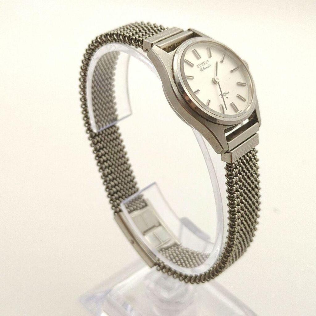 SEIKO Belfina Automatic Ladies Watch Silver Working Item Vintage