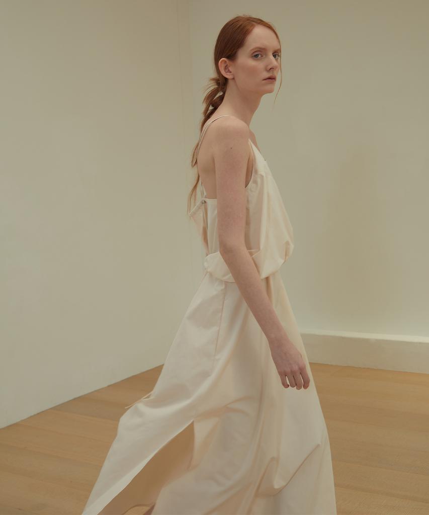 Supaeg Layered Roy Dress _ Ivory