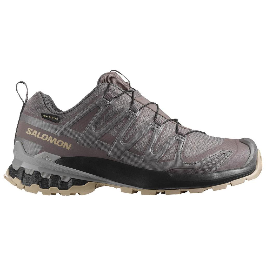 SALOMON XA Pro 3D V9 Gore-Tex Удобные Универсальные Нескользящие Прочные Низкие Походные Кроссовки Женские Походные Кроссовки Серые Черные L47744500