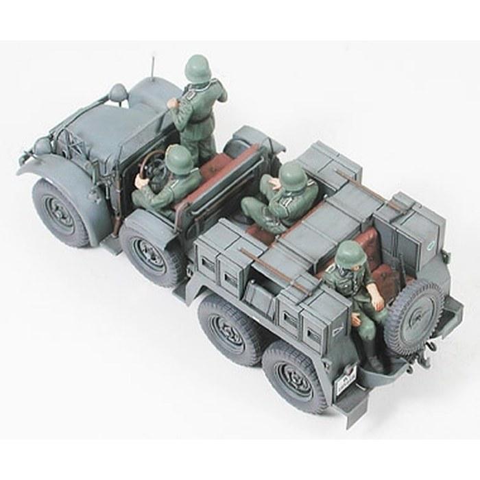 Tamiya Серия военных миниатюр 1/35 №259 Немецкая армия Krupp Protze 6x4 3,7см Зенитный тягач Пластиковая модель 35259 Серый 6x4 3,7см