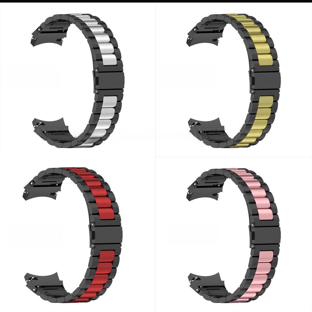 Универсальный трехкомпонентный ремешок из нержавеющей стали для часов Huawei и Samsung Galaxy 42 мм/46 мм
