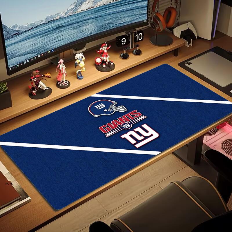 New York Giants Mouse Pad Large Gaming Table Cushion Nonslip Laptop Tablet Big Mousepad Xxl Mat Mini Pc Playmat With Lock Edge