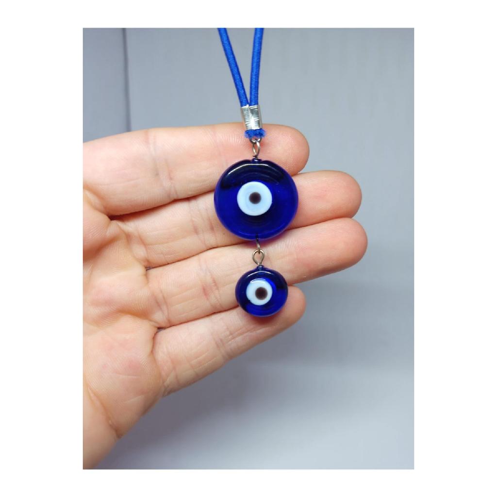 Автомобильный орнамент, двухсторонний импортный стеклянный шарик от сглаза, украшение для зеркала заднего вида автомобиля ручной работы