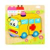 Toddlers Wooden Puzzle Animal Vehicle Cognition Preschool Early Education 3D Jigsaw Puzzle Colorful Block Assembly Toy Boys Girls Gift