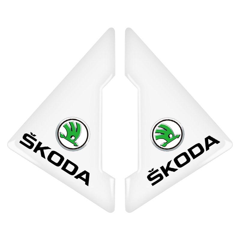 2 шт. Накладки на углы дверей автомобиля Защитная наклейка от царапин Стайлинг для Skoda SCALA Superb Octavia 2 3 A4 A5 Fabia Kamiq Kapoq Kodiaq Rapid