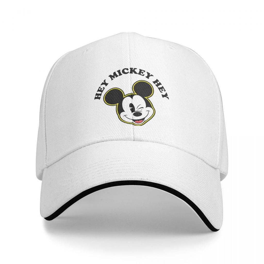 Unisex Mickey And Minnie Wedding Kiss Hearts Trucker Hat Retro Versatile Baseball Cap Fit All Size