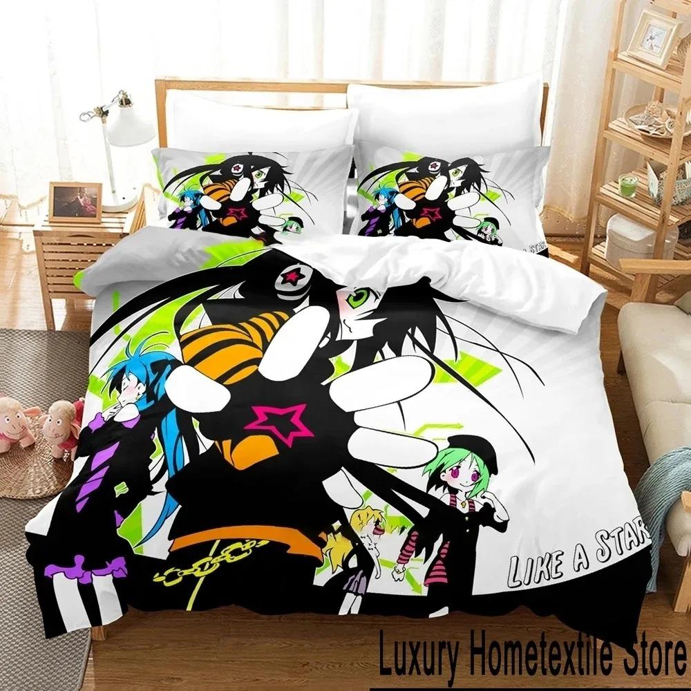 Аниме Konata Izumi Lucky Star Постельное белье Пододеяльник Постельный комплект Одеяло Чехол Наволочка Одеяло King Queen Size Мальчики Взрослые