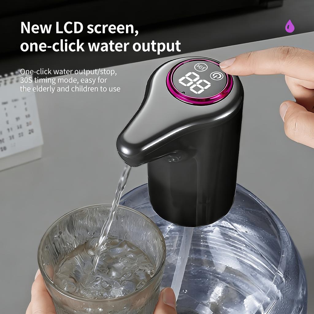 Electric water cup pump USB Rechargeable automatic water dispenser is suitable for3-5Gallon-capacity water bottles are very suitable for portable