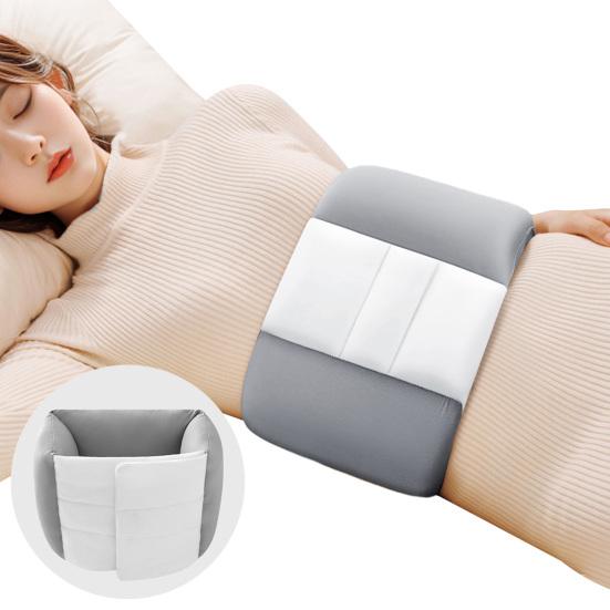 Sleeping Lumbar Support Pillow 360 Degrees Wrap Around Adjustable Lumbar Support Cushion Lower Back Sciatic Nerve Pain Relief Soft Silk Cotton Waist