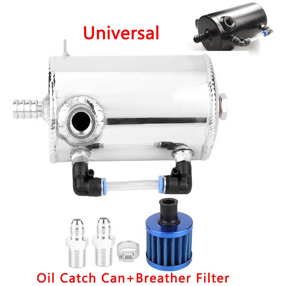 Universal Oil Catch Can Reservoir Tank Aluminum Oil Catch Can Tank With Breather Filter