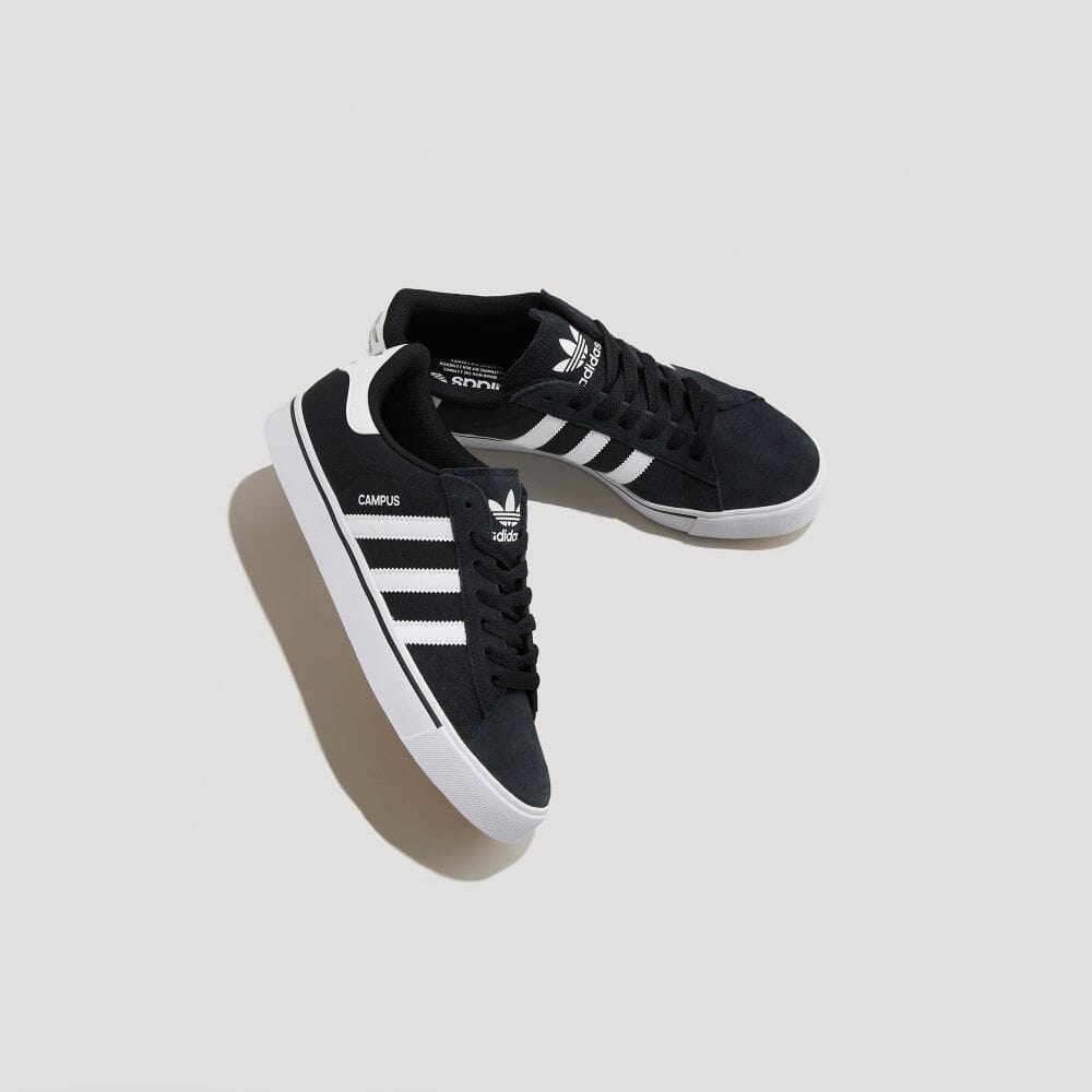 Adidas Кроссовки CAMPUS VULC Core Black ORIGINALS Unisex ID1372 Core Black / Обувь White / Gum