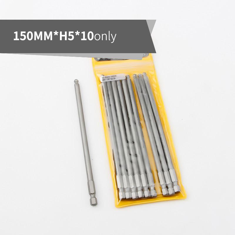 Наборы сверл для отверток с шаровой головкой длиной 150 мм, стальные биты для отверток S2, шестигранные магнитные наборы для ручного ремонта 1/4 дюйма, инструменты