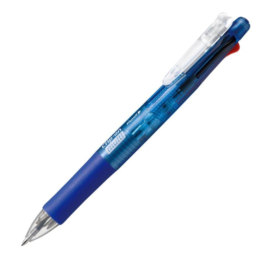 Zebra 4 Colors Sharp 10 Multi-Function Pen, + Clip-On Multi, Blue, Pens, B-B4SA1-BL