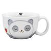 Kyoritsu Pottery, Hasami Ware, Juyama Pottery, Children's Soup Cup, Panda Design, Gray, 31010