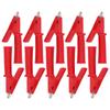 10Pcs Test Crocodiles Clip Brass PVC Insulated Safety Multimeter Clips for 4mm Banana PlugRed