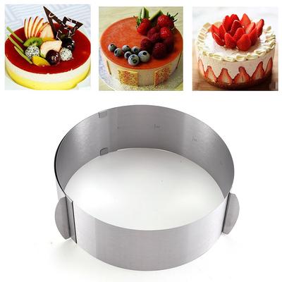1 шт. форма для торта, круглая, регулируемая, совершенно новая, диаметр 16-30 см