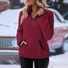 Oversized Loose Fitting Women's Autumn And Winter Pullover Round Neck Solid Color Hoodie