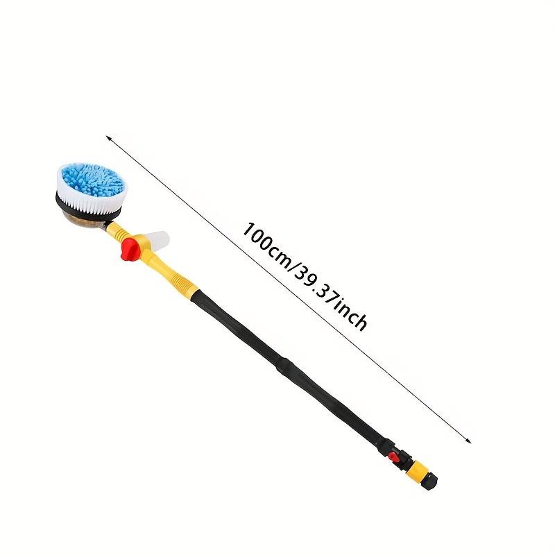 360° Rotating Microfiber Car Wash Brush Kit | Detachable Telescopic Cleaning Brush with Soap Dispenser for Vehicles, Yard, Garden, Pets