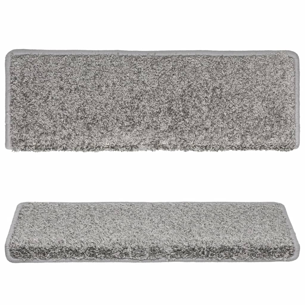 Stair Treads 10 pcs. 65 x 21 x 4 cm Gray Rectangular Edge