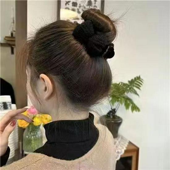 Элегантная заколка-бантик из шерсти - милая и шикарная высококачественная заколка для волос для женщин