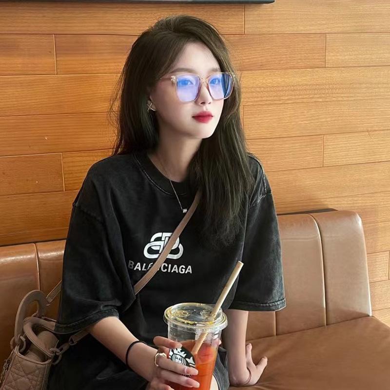 Черная оправа простые анти-синие очки мужские и женские оправы очки совместимость с близорукостью