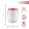 5x GLASS Jar Amphora 145 ml JAM PRESERVES HONEY SPICES + CAP