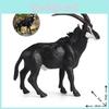 Animal Simulated Wild Antelope Elk Horned Horse Model Ornament Toy Children