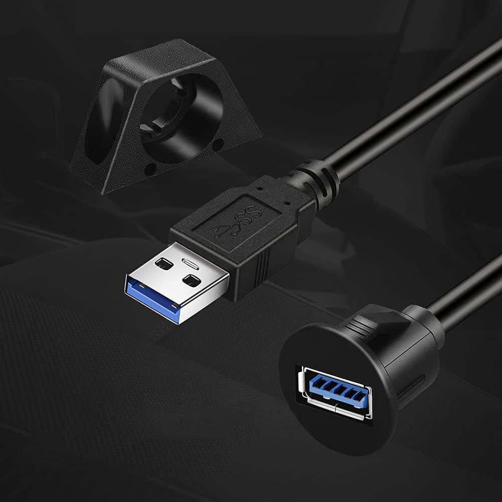 Мотоцикл Грузовик Водонепроницаемый Папа к Маме Автомобильная Приборная панель USB 3.0 Панельный Кабель для Врезного Монтажа