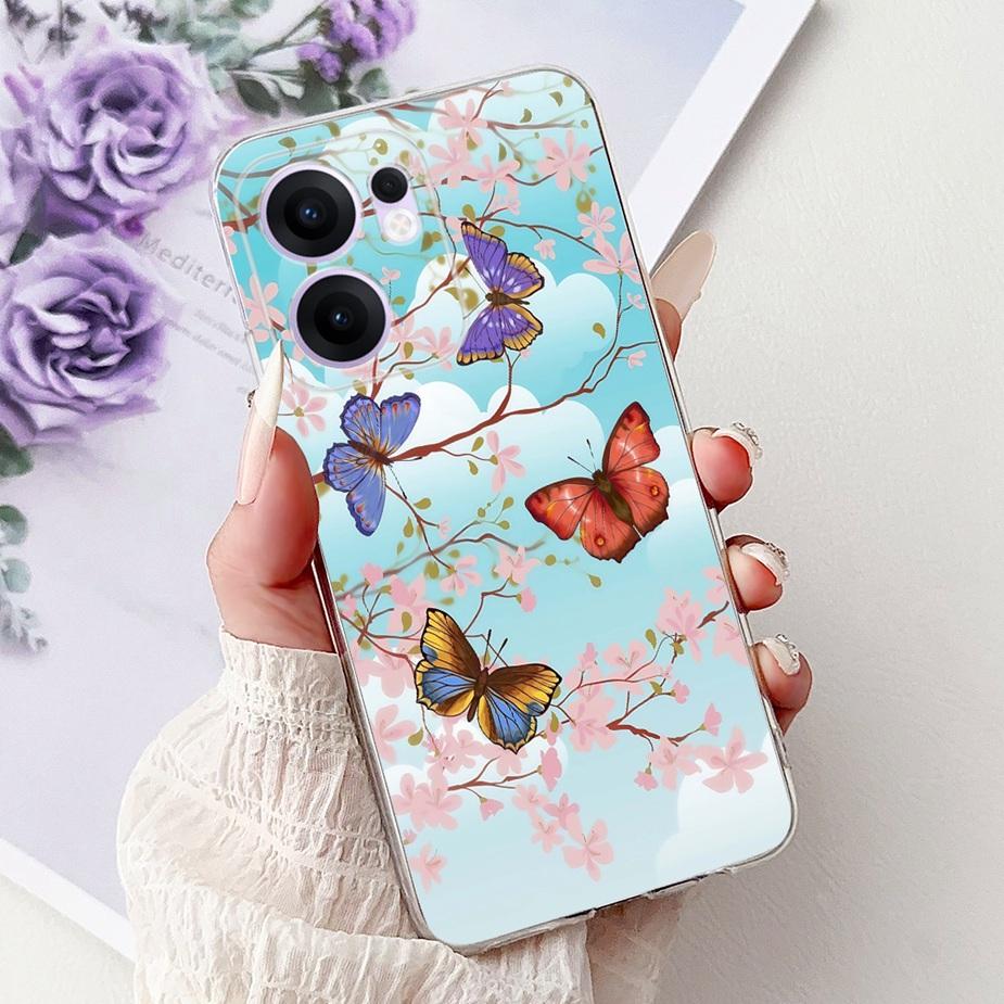 Чехол для Oppo Reno 13F 4G Reno13 Pro Новый модный окрашенный чехол Мягкие силиконовые чехлы для телефона Для Oppo Reno 13 Pro Reno13 F 5G Fundas