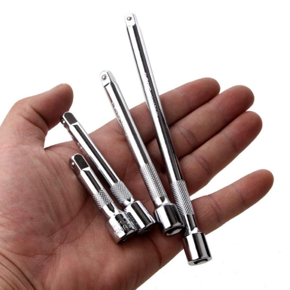 4 Piece 1/4 Inch Socket Extension Set Premium Chrome for Ratchet Wrench Universal Joint Socket