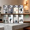 S-Стрит-арт B-Бэнкси G-Граффити Чехол для телефона для iPhone17,16,15,14,13,12,11 Plus,Pro Max Магнитный Для Magsafe Беспроводной зарядки