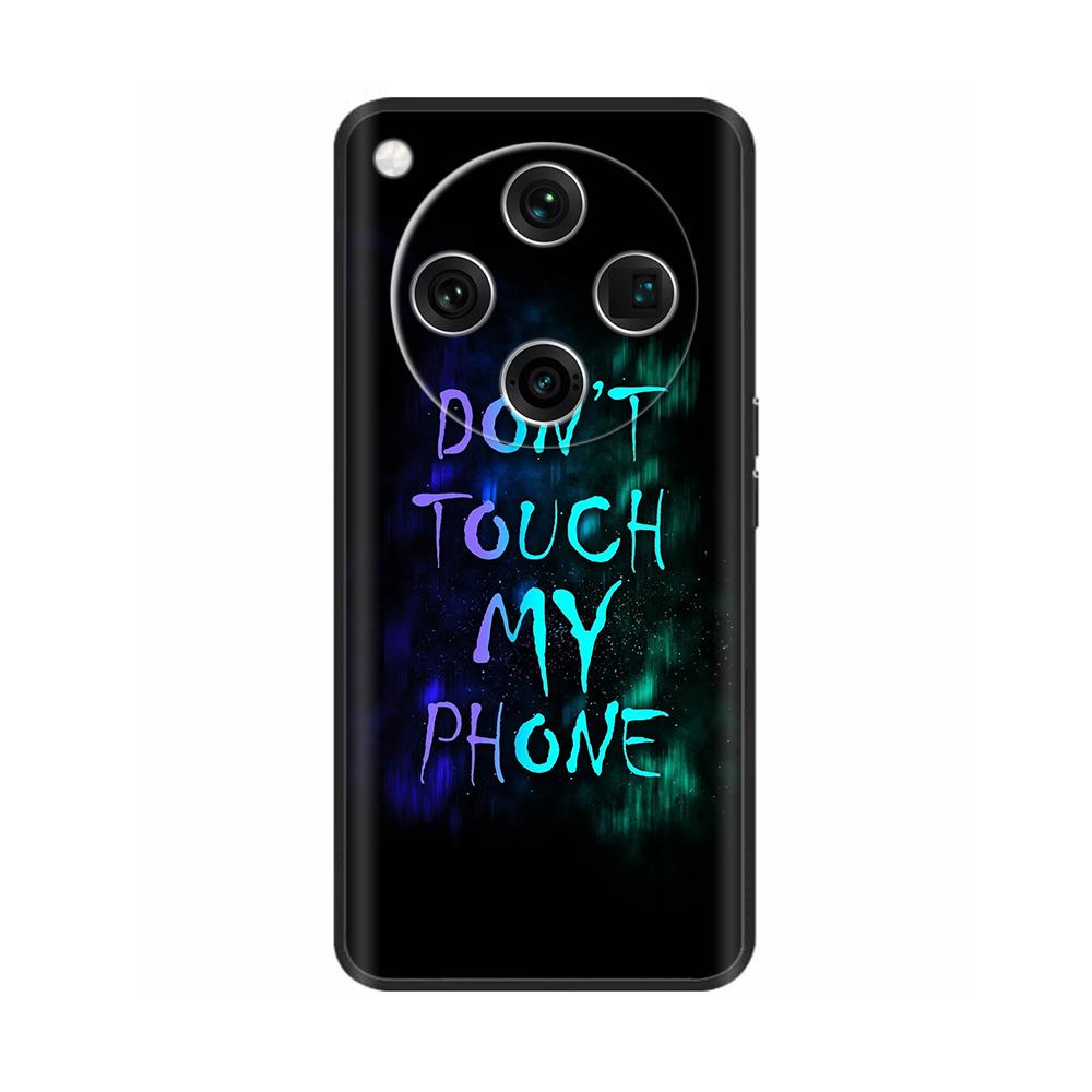 Phone Case For Oppo Find X8 Pro Soft Black Painted Back Cover Cases For oppo Find X8 findx8 Pro Cover Shell Shockproof Bumper