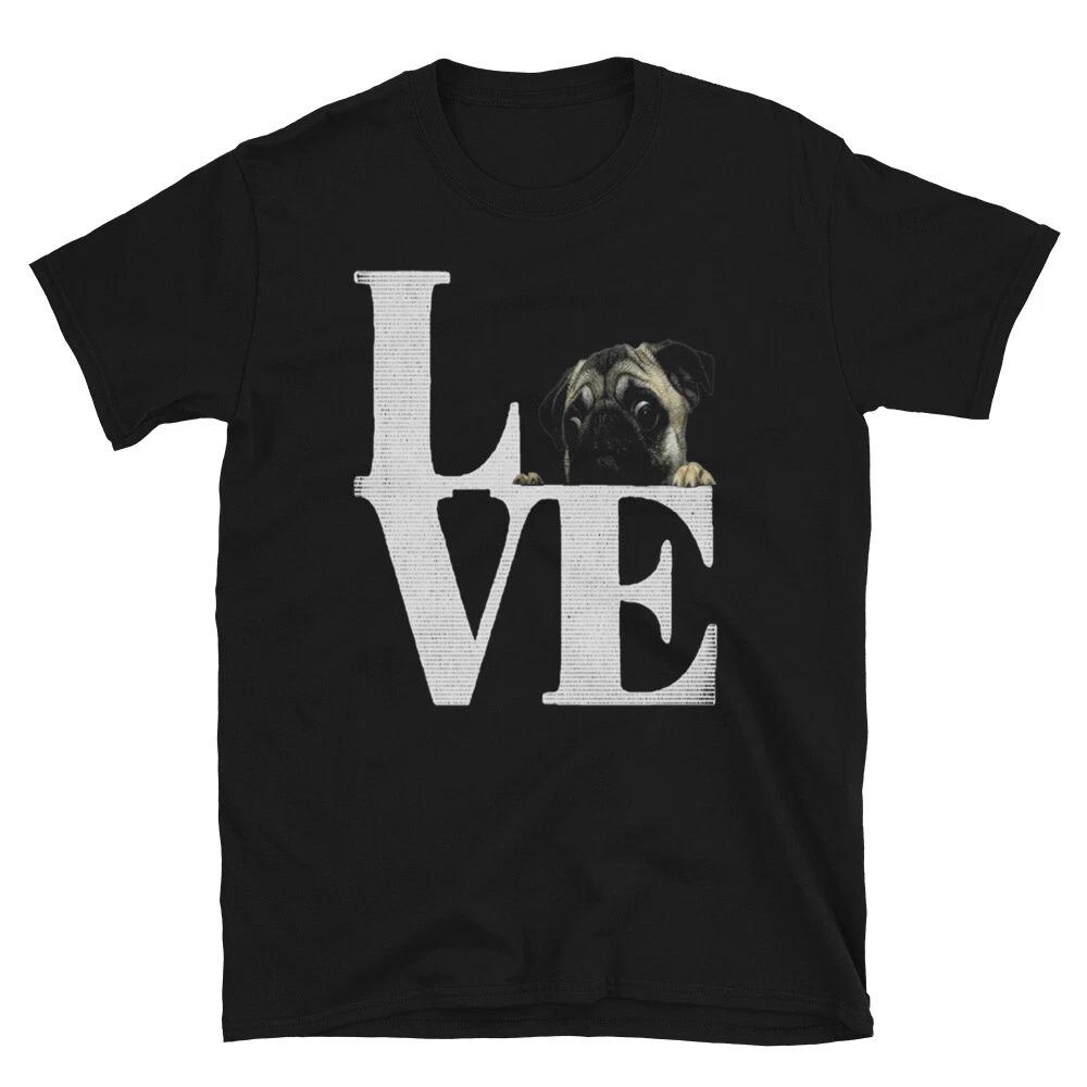 PUG LOVE PUG DOG Animal Funny Animal Shirt