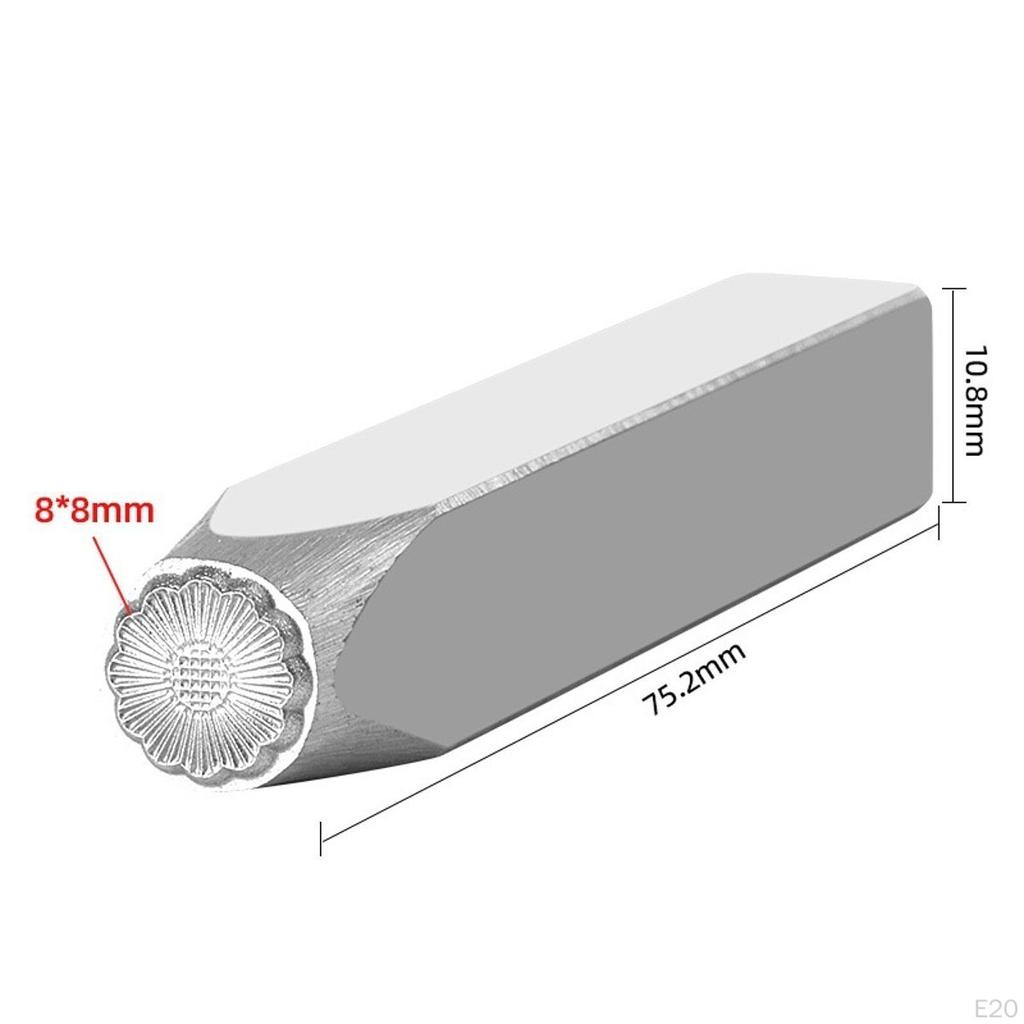 CNC Engraved Steel Stamp for Jewelry Making and Metalworking Projects