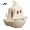 Decorative Ghost Ship 3D Printed Halloween Boat Figurine, Spooky Pumpkin Festive Holiday Decorations Statue for Party Tabletop Home Decor Realistic