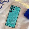 Turquoise Stone Flora Peacock Feather Phone Case For Samsung Galaxy S25 Ultra S9 S10 S20 S22 S21 S23 FE S24 Plus Portector Cover