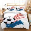 Лидер продаж 3D футбольная картина пододеяльники Высокое качество Постельное белье King Double Size Дышащие украшения для спальни Наборы постельных принадлежностей