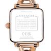 Coach Cass Quartz Watch Stainless Steel Leather Strap Pink Dial 30 Meters Water Resistant Women watches 14504357
