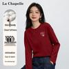 La Chapelle Women's Loose Long Sleeve Cotton T-shirt