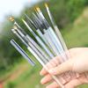 Aurora DIY Manicure Tool Bag Transparent Nail Design Art Pen Oval UV Gel Extension Drawing Carving Resin Handle Hair Shape Liner