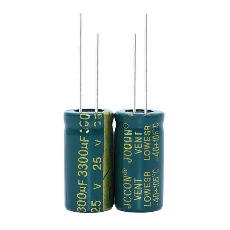 25V 3300uF JCCON High-Frequency Low-Resistance Long-Life Aluminum Electrolytic Capacitor (13x25mm)