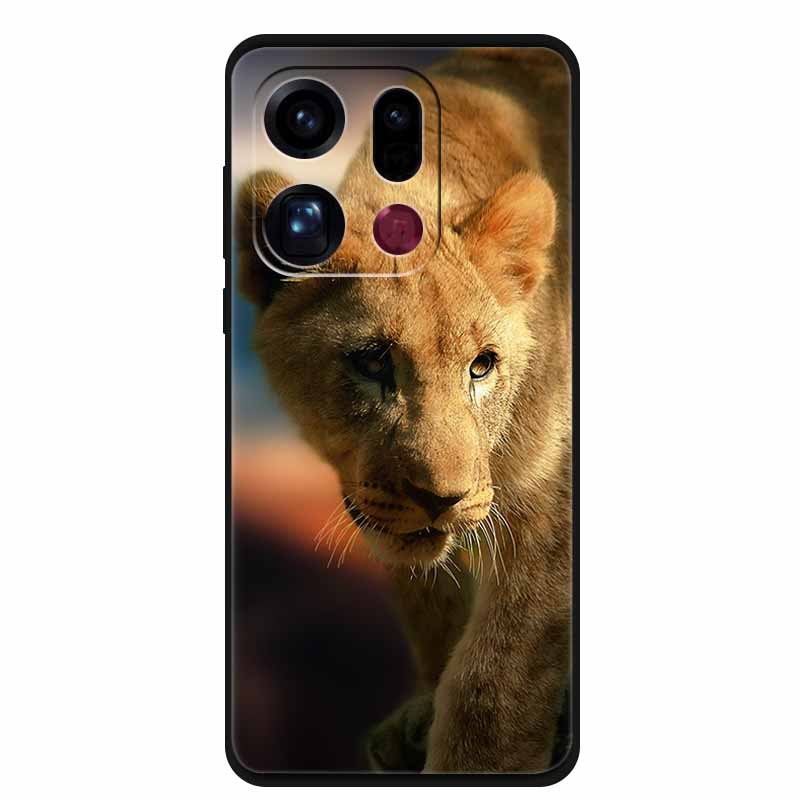 For OPPO Find X9 5G Case Silicone Space Animal TPU Soft Black Cover For OPPO Find X9 Cases FindX9 CPH2797 PLJ110 Cool TPU Cover
