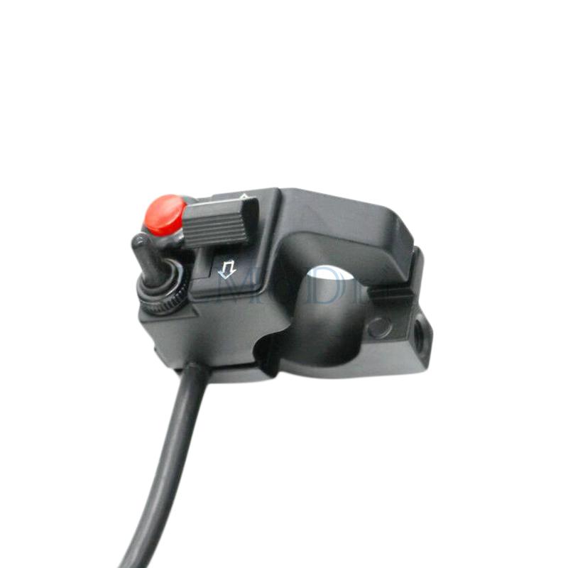 LMoDri мотоциклетный настраиваемый модифицированный руль, многофункциональные переключатели фар, пусковой переключатель рулевого управления, двойной звуковой сигнал