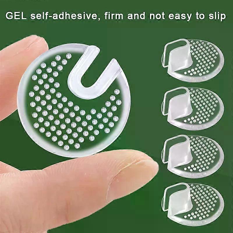 Silicone Flip Gel Cushions Pad Small Round Dot Anti Slip Flip-flops GEL Anti-slip Transparent Forefoot Shoe Pads Toe Protectors