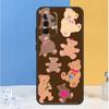 Lucky Butterfly Sky Bear-y Cowhide For Samsung Galaxy A16 A26 A36 A56 A13 A33 A53 A05 A06 A54 A34 A14 A32 A52 A55 A35 A15 Case